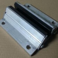Soporte de rozadera aluminio guía 9 mm. Mod.2