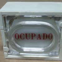 Pulsador JMT mod. OM "OCUPADO" 110 V.
