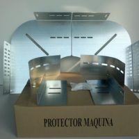 Protección polea tractora regulable