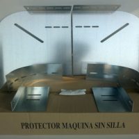Protección polea tractora regulable sin silleta